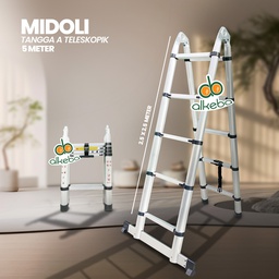 TANGGA MODEL A TELESCOPIC 5 METER